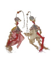 藏品(絹布附葉片吊飾一對)的圖片