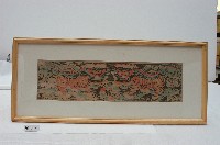 藏品(雙獅戲球有框版畫)的圖片