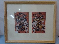藏品(裱框門神武將彩繪)的圖片