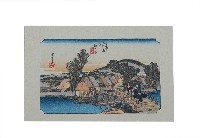 藏品(日本版畫風景明信片傳統村落樣式)的圖片