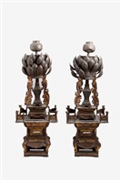 藏品(錫製龍燭臺)的圖片