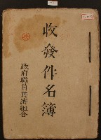 藏品(政府職員共濟組合收發件名簿)的圖片