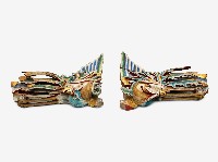 藏品(木雕鳳凰雀替一對)的圖片