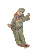 藏品(帶帽綠衣男性交趾陶)的圖片