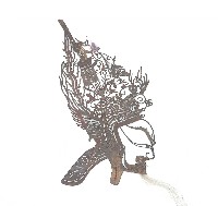 藏品(皮影戲偶乘馬人像樣式)的圖片