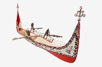 藏品(達悟族拼板船暨船槳)的圖片