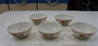 藏品(黃口彩繪囍字壽桃紋碗（5）)的圖片