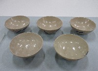 藏品(簡筆青花彩繪折枝花卉紋碗（5）)的圖片