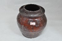 藏品(深褐釉盤頸寬口陶罐)的圖片