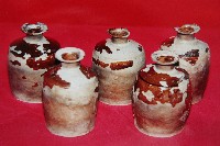 藏品(褐釉敞口細頸寬腹陶瓶（五件）)的圖片