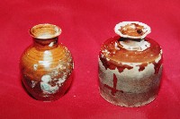 藏品(褐釉敞口細頸寬腹陶瓶（二件）)的圖片