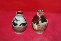 藏品(褐釉廣口直頸鼓腹陶瓶（二件）)的圖片