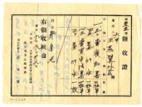 藏品(昭和九年王燕翼等三名繳納賣渡證書費用領收證明)的圖片