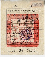 藏品(廖史豪收執雲林縣西螺鎮公所民國六十年度歲入戶籍謄本抄錄費收據)的圖片