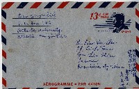 藏品(收件人廖溫正航空郵件信封)的圖片