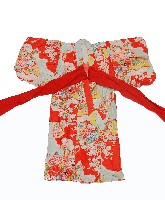 藏品(浮世繪風格之紅色和服)的圖片