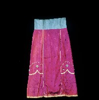 藏品(粉紫色花卉繡樣筒裙)的圖片