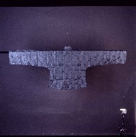 藏品(臺灣漢人族群男性黑色提花對襟衫)的圖片