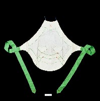 藏品(客家兒童紅色卍字紋刺繡肚兜)的圖片