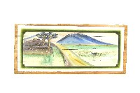 藏品(陳登科傅色油彩風景圖木板壁畫)的圖片