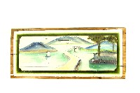 藏品(陳登科傅色油彩風景圖木板壁畫)的圖片