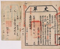 藏品(光緒十四年臺灣布政使司掣給田主 張壽滾丈單)的圖片