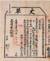 藏品(光緒十五年臺灣布政使司掣給田主劉大吉丈單)的圖片