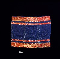 藏品(深藍色菱格繡樣喪巾)的圖片