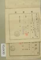 藏品(大正十四年關西庄坪林范朝金納新竹州水產會費領收證)的圖片