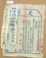 藏品(光緒十五年臺灣布政使司掣給田主陳際熙（即錫福）丈單)的圖片
