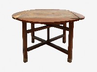 藏品(省府員工宿舍配給圓式折疊桌沿餐桌)的圖片