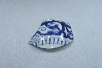 藏品(青花螭虎團紋碗壁殘片)的圖片