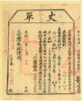 藏品(光緒十五年臺灣布政使司掣給田主鐮仔坑丈單（昌6066號）)的圖片