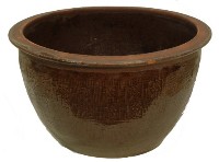 藏品(振興款棕褐釉拍打印紋盤口斜腹式陶甕)的圖片