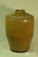 藏品(万字款棕褐色細密直紋窄口直壁式陶甕)的圖片