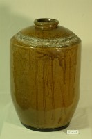 藏品(帶款棕褐釉拍打印紋窄口直壁式陶甕)的圖片