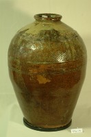 藏品(紅棕釉拍打印紋窄口豐肩式陶甕)的圖片