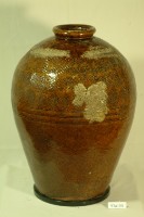 藏品(印款紅棕釉拍打印紋窄口豐肩式陶甕)的圖片