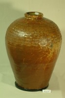藏品(紅棕釉拍打印紋窄口豐肩式陶甕)的圖片