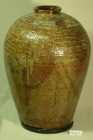 藏品(紅棕釉拍打印紋窄口豐肩式陶甕)的圖片