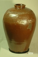 藏品(紅棕釉拍打印紋窄口豐肩式陶甕)的圖片