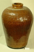 藏品(印款棗紅褐釉拍打印紋窄口豐肩式陶甕)的圖片