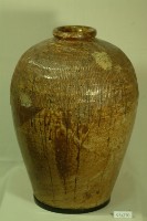 藏品(印款棕紅釉拍打印紋窄口豐肩式陶甕)的圖片