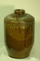 藏品(班點棕褐釉拍打印紋窄口直壁式陶甕)的圖片
