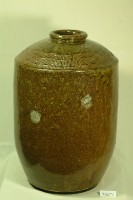 藏品(棕紅釉拍打印紋窄口直壁式陶甕)的圖片