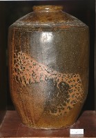藏品(班狀黑褐釉窄口直壁式陶甕)的圖片
