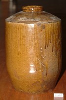 藏品(棕褐流釉窄口直壁式陶甕)的圖片
