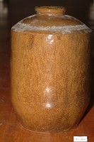 藏品(斑紋棕褐釉窄口直壁式陶甕)的圖片