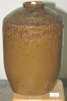 藏品(紅棕釉拍打印紋窄口直壁式陶甕)的圖片