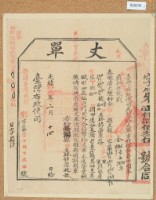 藏品(光緒十五年臺灣布政使司掣給田主林錦榮丈單)的圖片